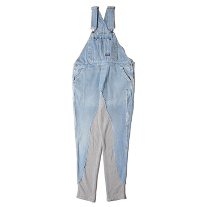 [80s BIG SMITH使用] ヴィンテージ カスタム デニム オーバーオール (Sample Hybrid Denim Overall 50/50 Fragment)