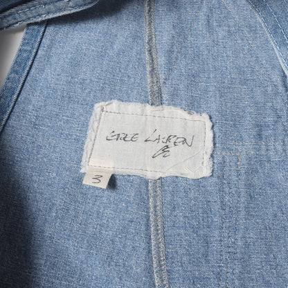 [80s BIG SMITH使用] ヴィンテージ カスタム デニム オーバーオール (Sample Hybrid Denim Overall 50/50 Fragment)