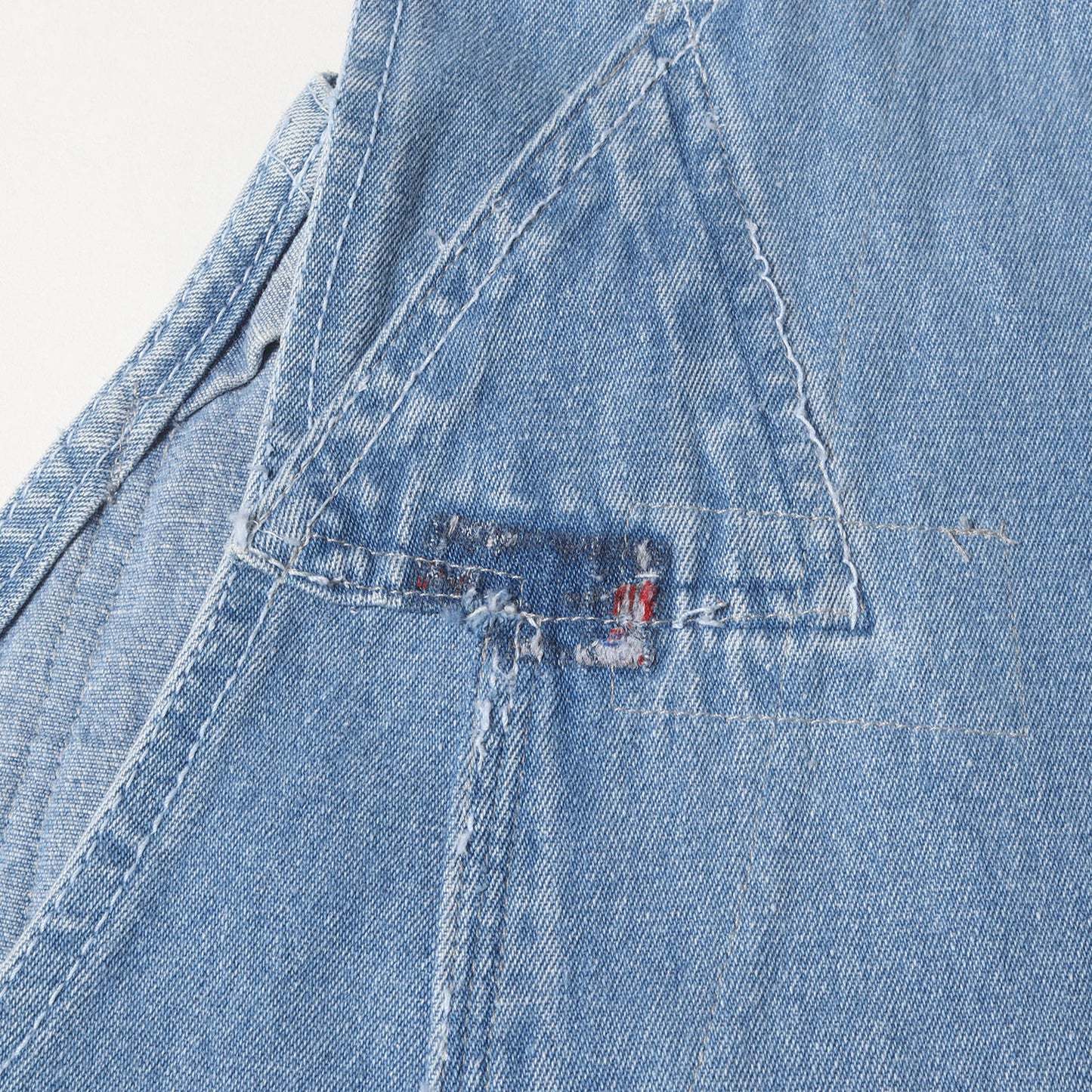 [80s BIG SMITH使用] ヴィンテージ カスタム デニム オーバーオール (Sample Hybrid Denim Overall 50/50 Fragment)