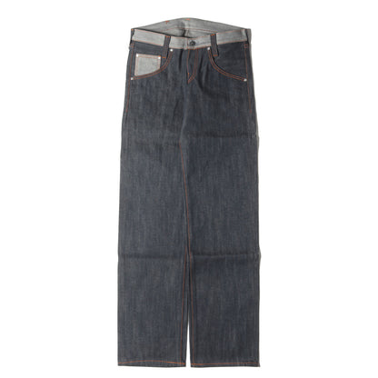 [234本限定 イチローモデル] 00s 赤耳付き グレー リジッド デニムパンツ (ICHIRO SUZUKI Model III)