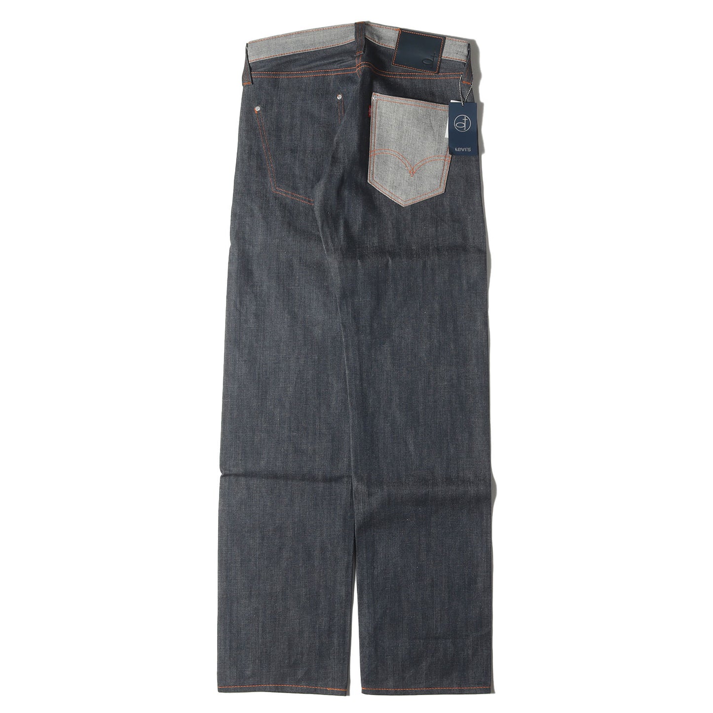 [234本限定 イチローモデル] 00s 赤耳付き グレー リジッド デニムパンツ (ICHIRO SUZUKI Model III)