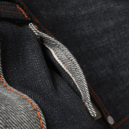 [234本限定 イチローモデル] 00s 赤耳付き グレー リジッド デニムパンツ (ICHIRO SUZUKI Model III)