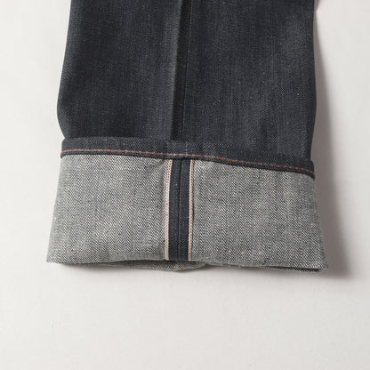 [234本限定 イチローモデル] 00s 赤耳付き グレー リジッド デニムパンツ (ICHIRO SUZUKI Model III)