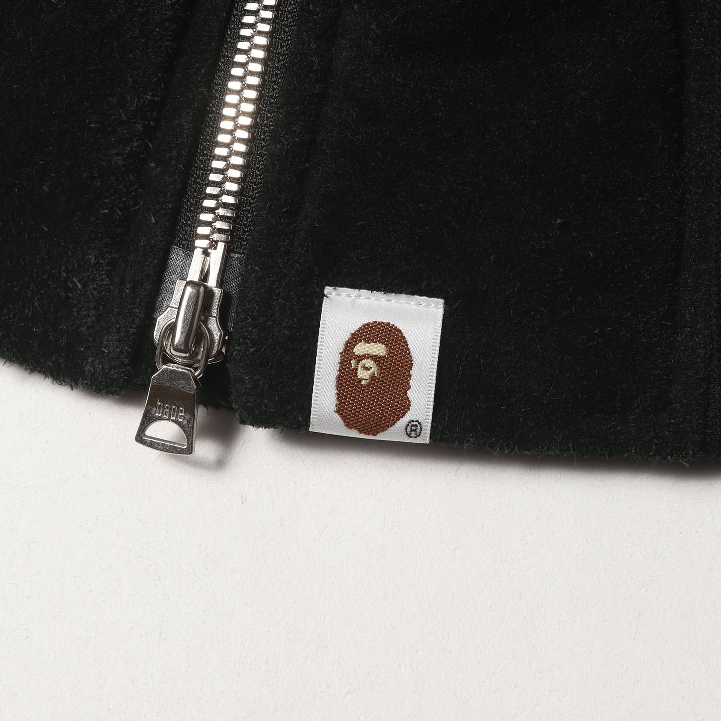 裏地猿迷彩(1stグリーンカモ) カウ スウェード レザー ボンバー ダウンジャケット