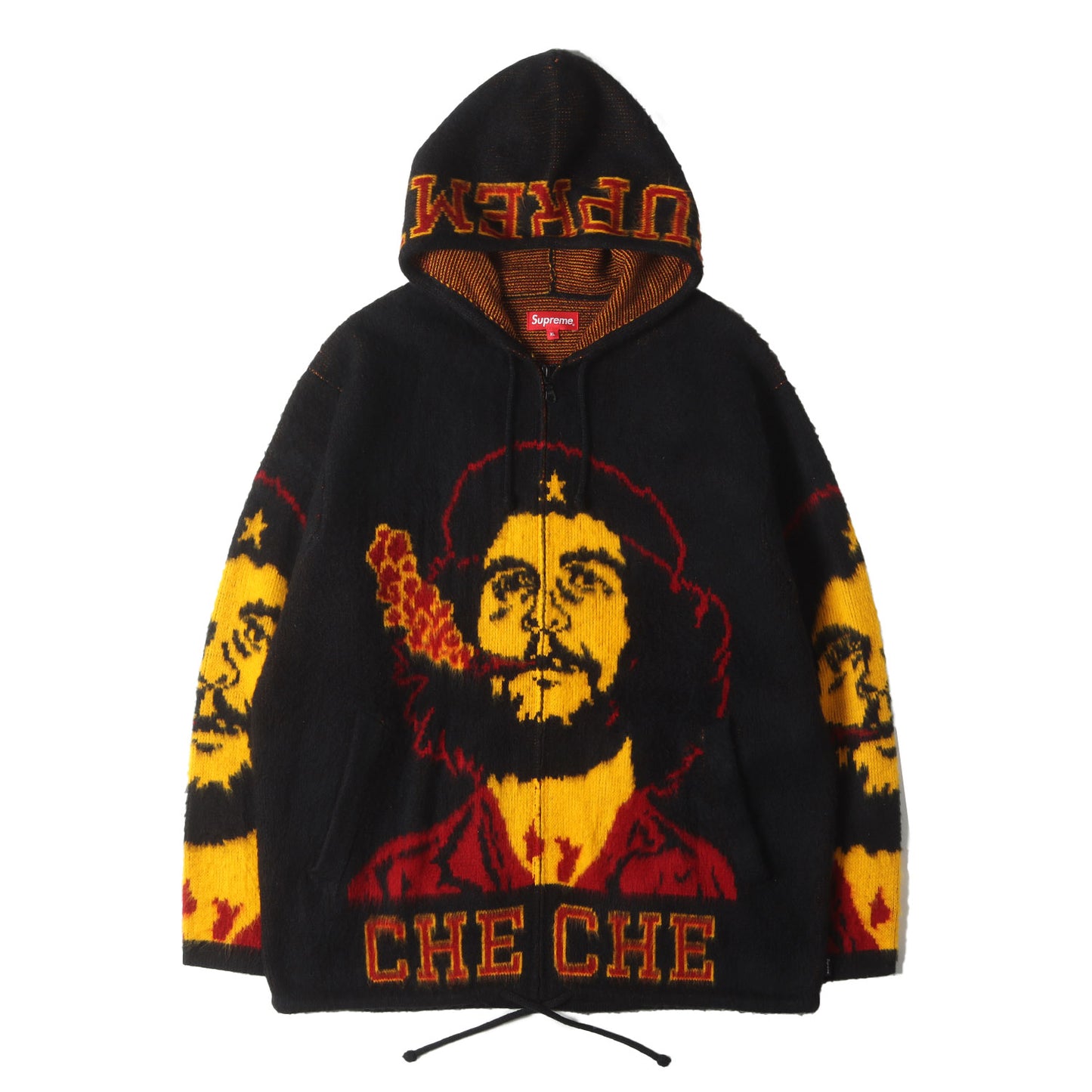 21SS チェ・ゲバラ グラフィック アクリルニット フルジップ パーカー (Che Hooded Zip Up Sweater)
