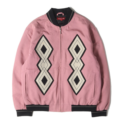 18AW ダイヤモンド柄 レーヨン フルジップ ボンバージャケット (Diamond Rayon Bomber)