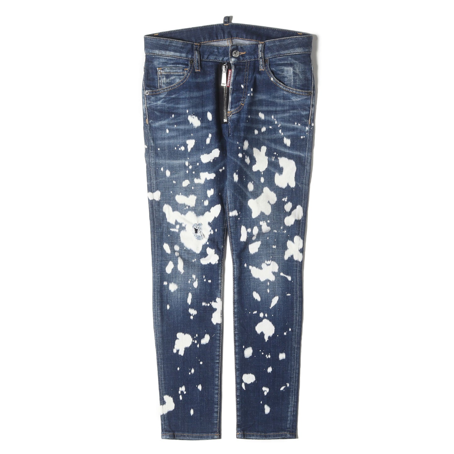 ブリーチダメージ加工 ストレッチ スキニー デニムパンツ (Cool Girl Jean)