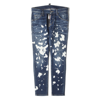 ブリーチダメージ加工 ストレッチ スキニー デニムパンツ (Cool Girl Jean)