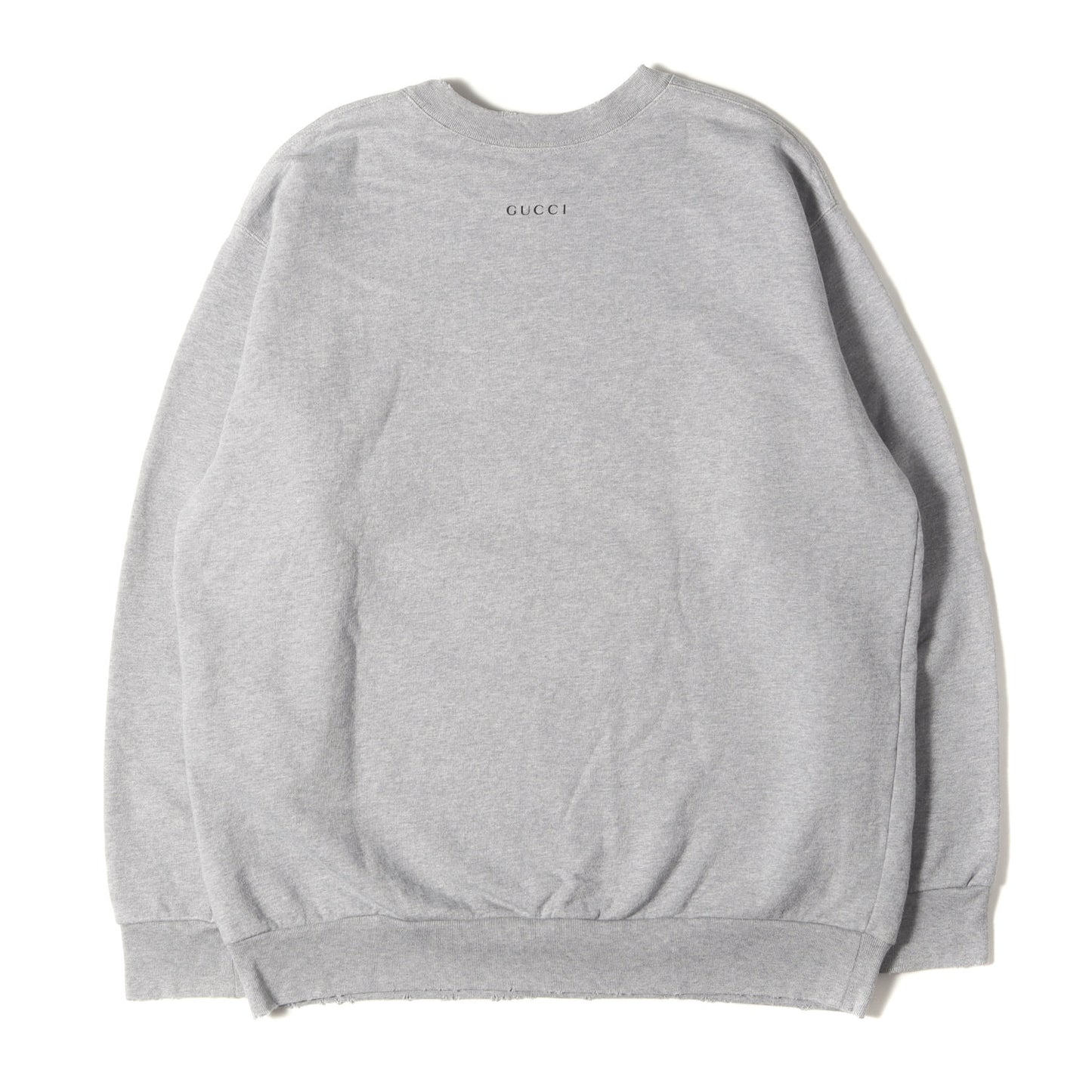 ×Disney ダメージ加工 ドナルド・ダック プリント クルーネック スウェット