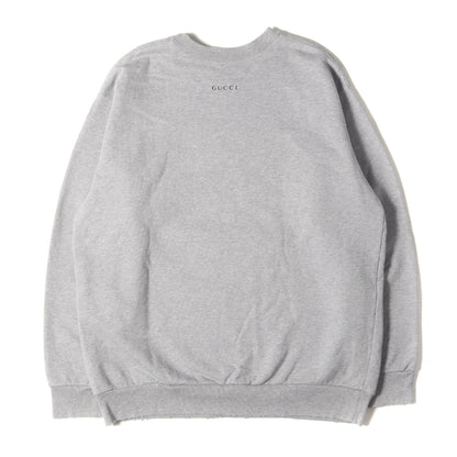 ×Disney ダメージ加工 ドナルド・ダック プリント クルーネック スウェット