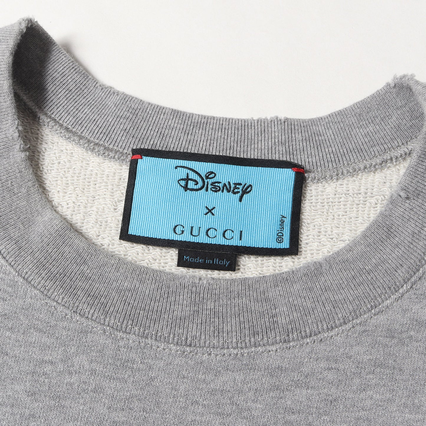 ×Disney ダメージ加工 ドナルド・ダック プリント クルーネック スウェット