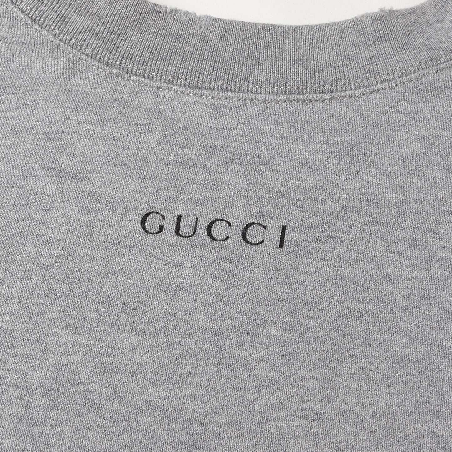 ×Disney ダメージ加工 ドナルド・ダック プリント クルーネック スウェット