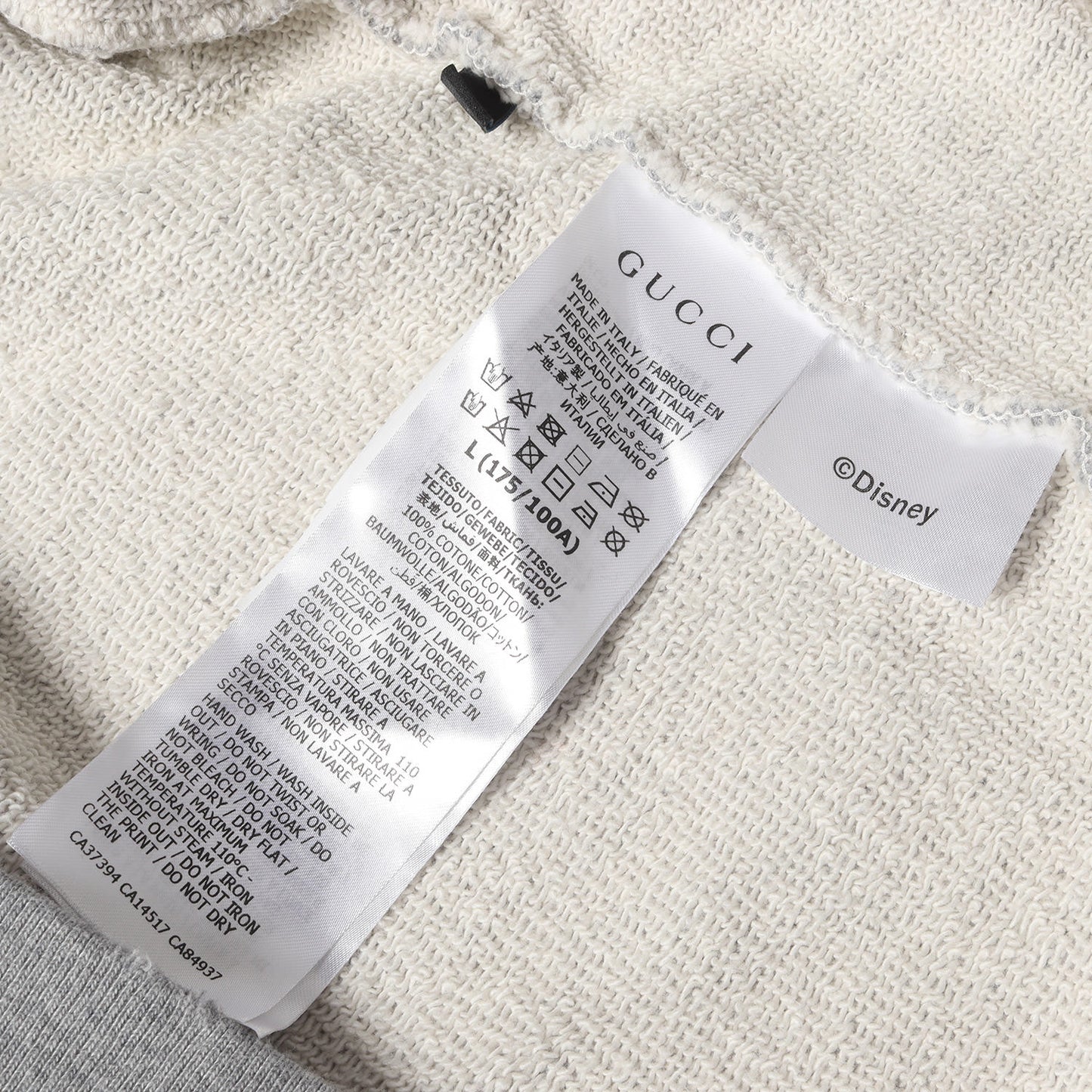 ×Disney ダメージ加工 ドナルド・ダック プリント クルーネック スウェット