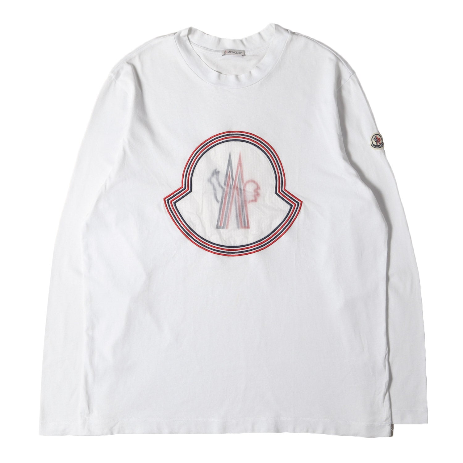 パッチロゴマーク クルーネック ロングスリーブTシャツ (T-shirt 