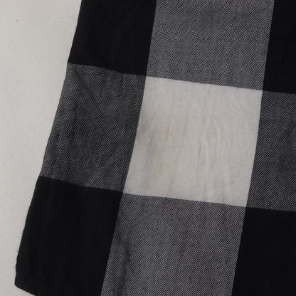 別襟付き バッファローチェック コットン ボタンシャツ