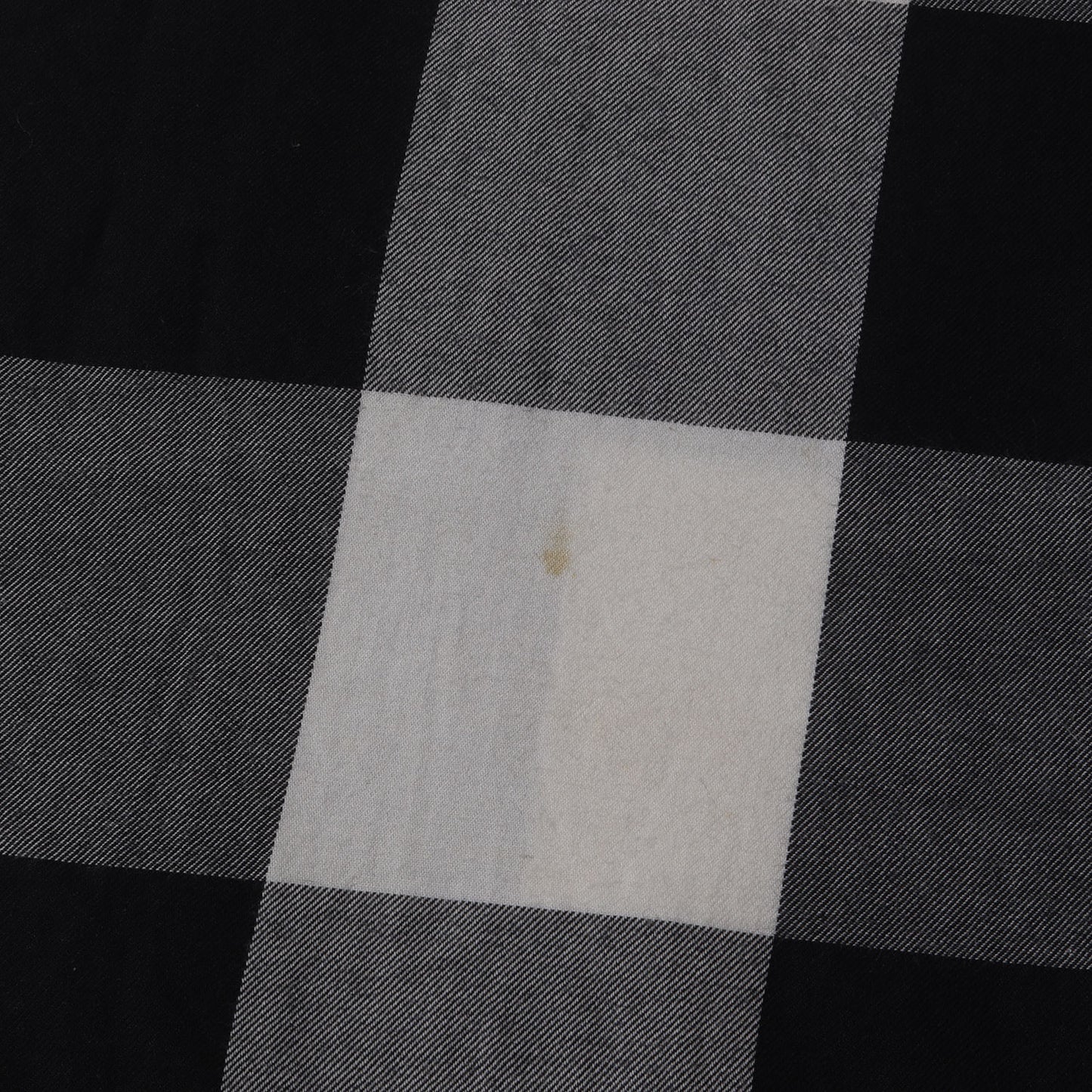 別襟付き バッファローチェック コットン ボタンシャツ