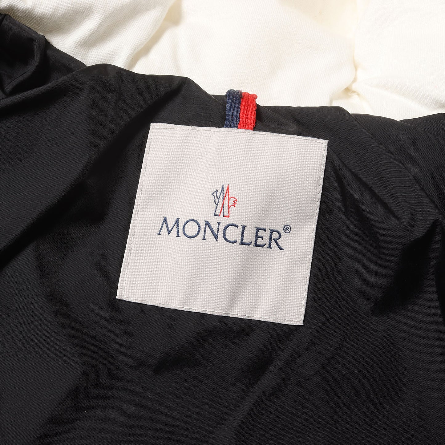 [キッズサイズ] ツートーン ナイロン フーデッド ダウンジャケット (LOURMARIN)