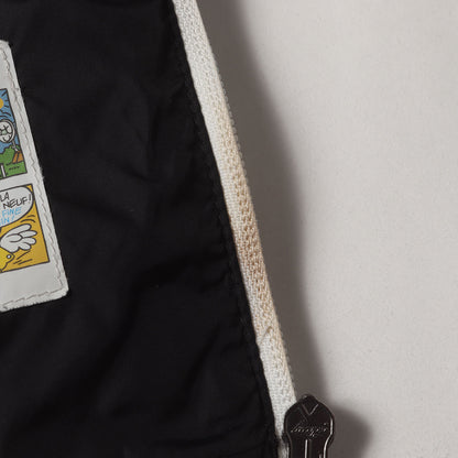 [キッズサイズ] ツートーン ナイロン フーデッド ダウンジャケット (LOURMARIN)