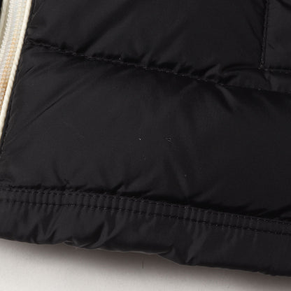 [キッズサイズ] ツートーン ナイロン フーデッド ダウンジャケット (LOURMARIN)