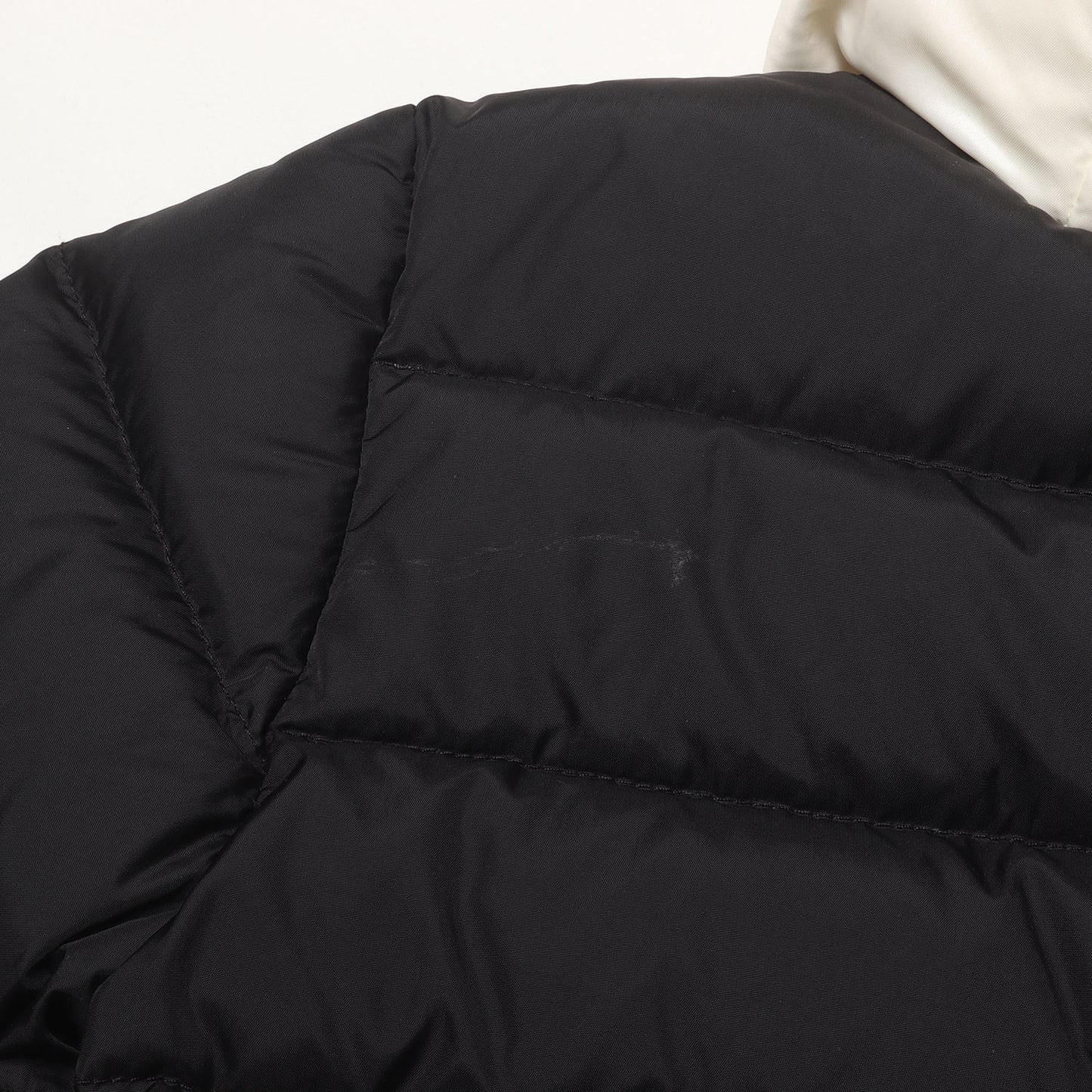 [キッズサイズ] ツートーン ナイロン フーデッド ダウンジャケット (LOURMARIN)