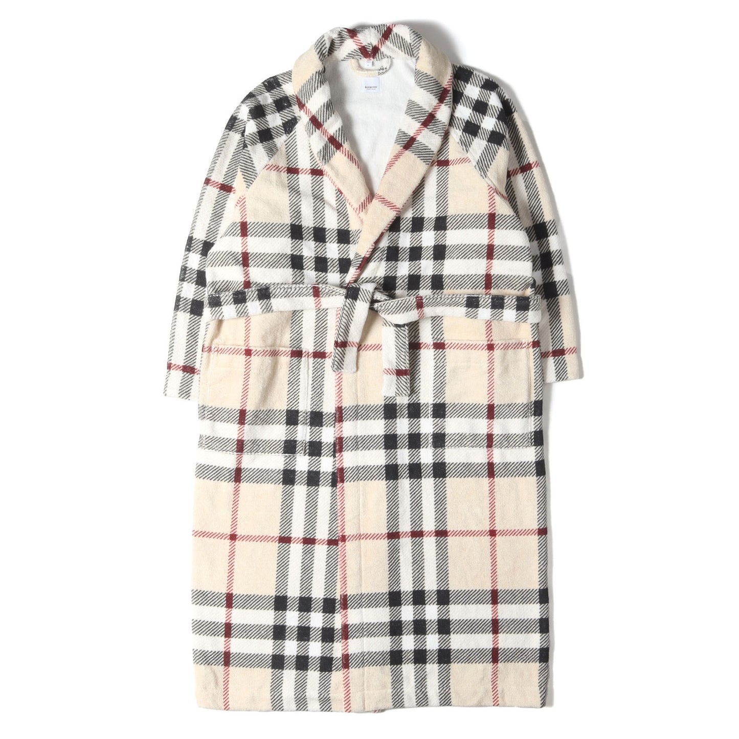 ノバチェック コットンパイル バスローブ (Burberry Stone Check Cotton Robe)