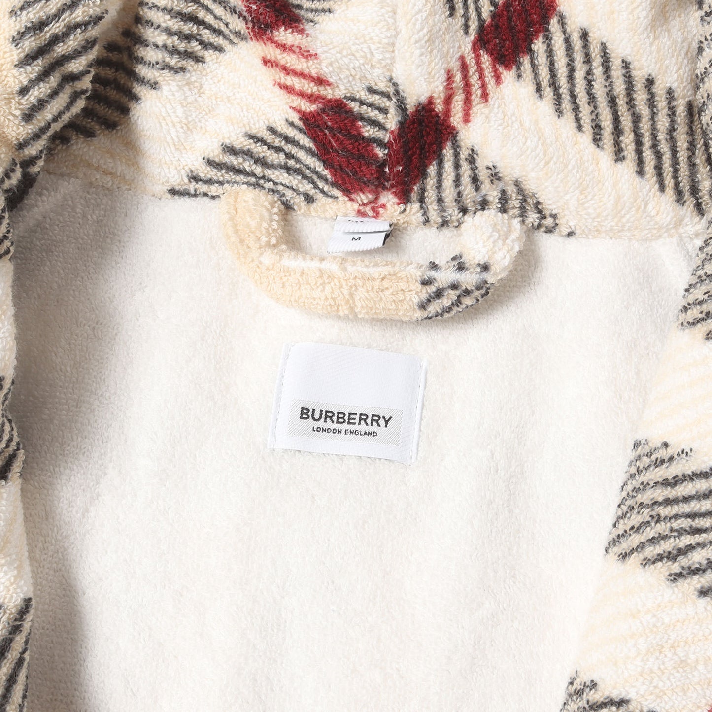 ノバチェック コットンパイル バスローブ (Burberry Stone Check Cotton Robe)