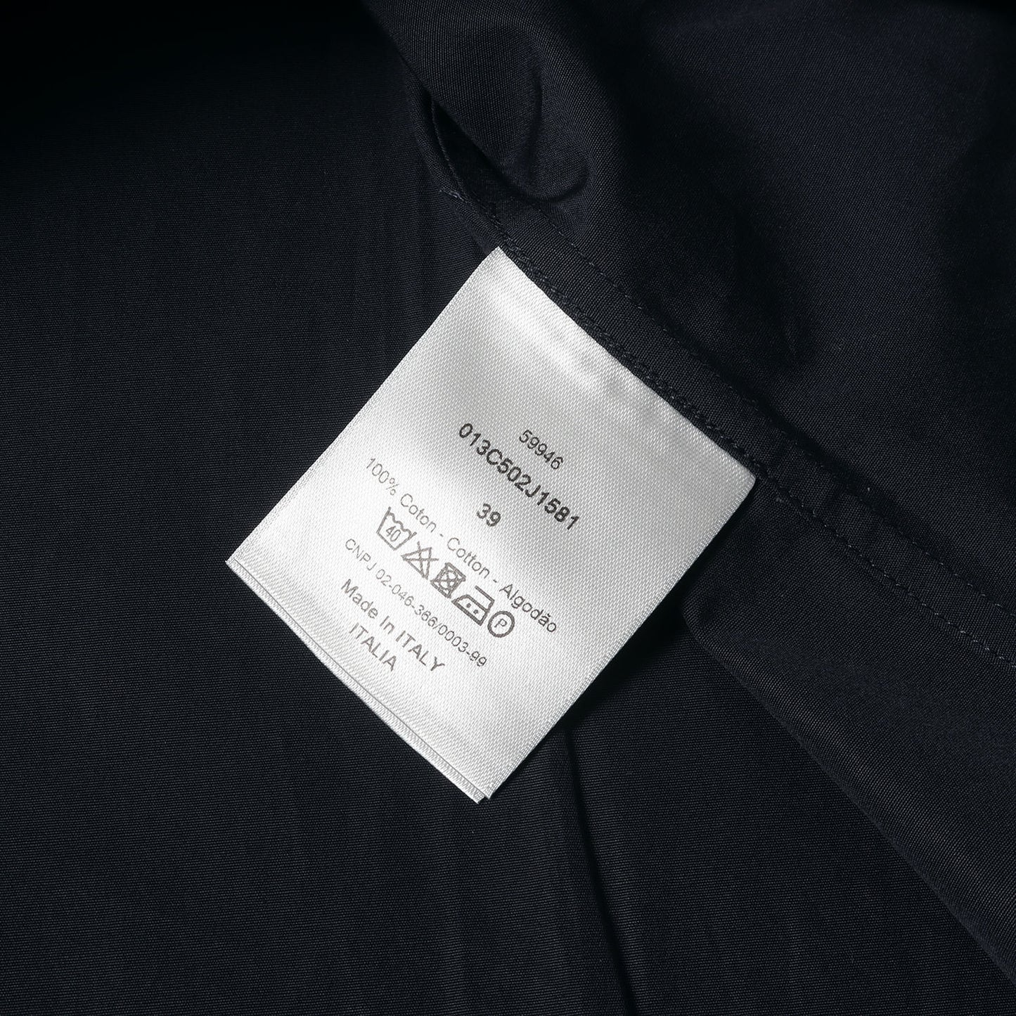 20SS ×NIKE JORDAN BRAND AIR DIORロゴ刺繍 比翼ボタン コットン ドレス シャツ (JORDAN BRAND AIR DIOR M.WOVEN Shirt)