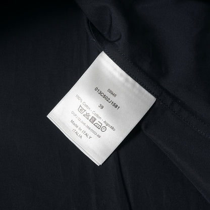 20SS ×NIKE JORDAN BRAND AIR DIORロゴ刺繍 比翼ボタン コットン ドレス シャツ (JORDAN BRAND AIR DIOR M.WOVEN Shirt)