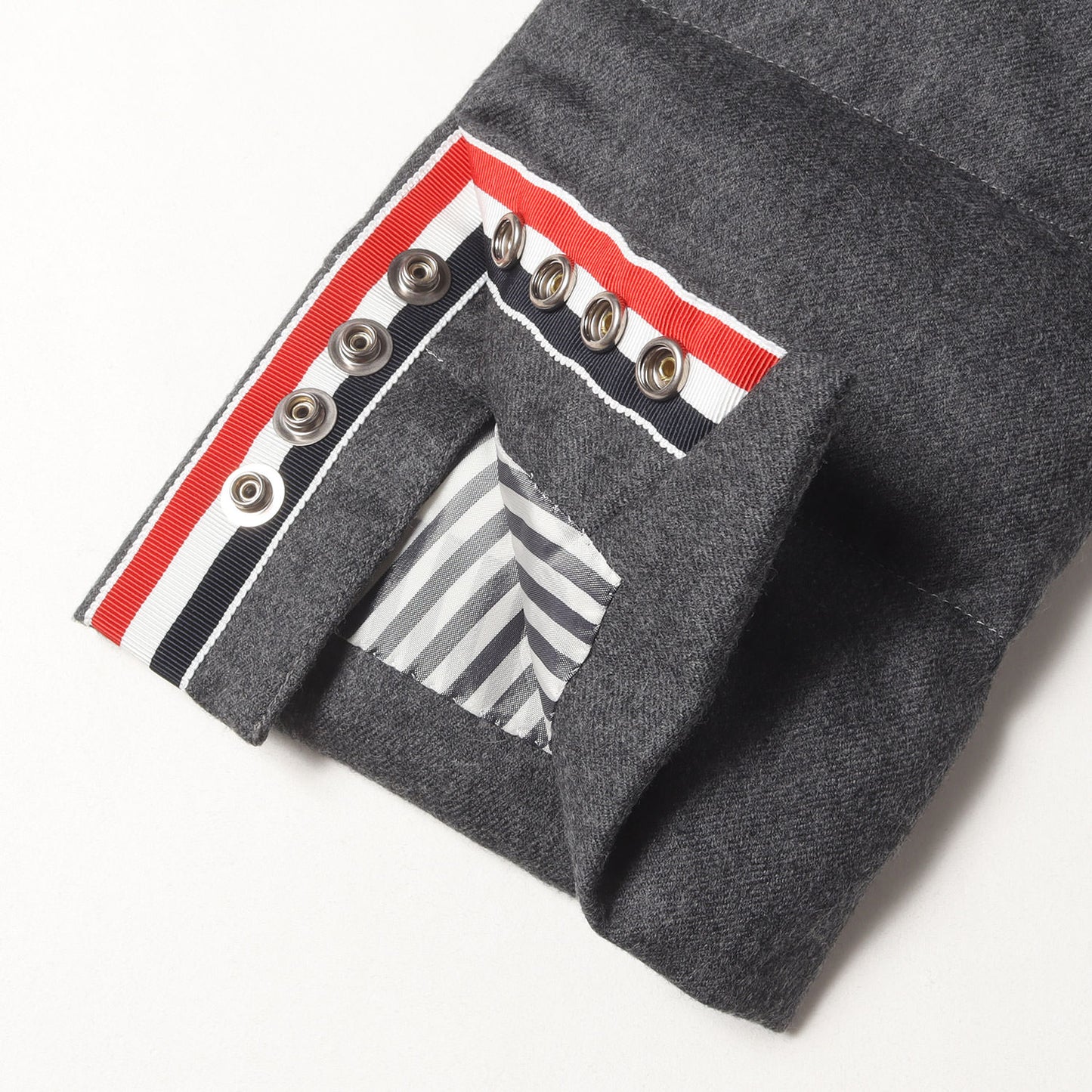 グログランテープ付き ダウンスリーブ ウール 3B テーラードジャケット