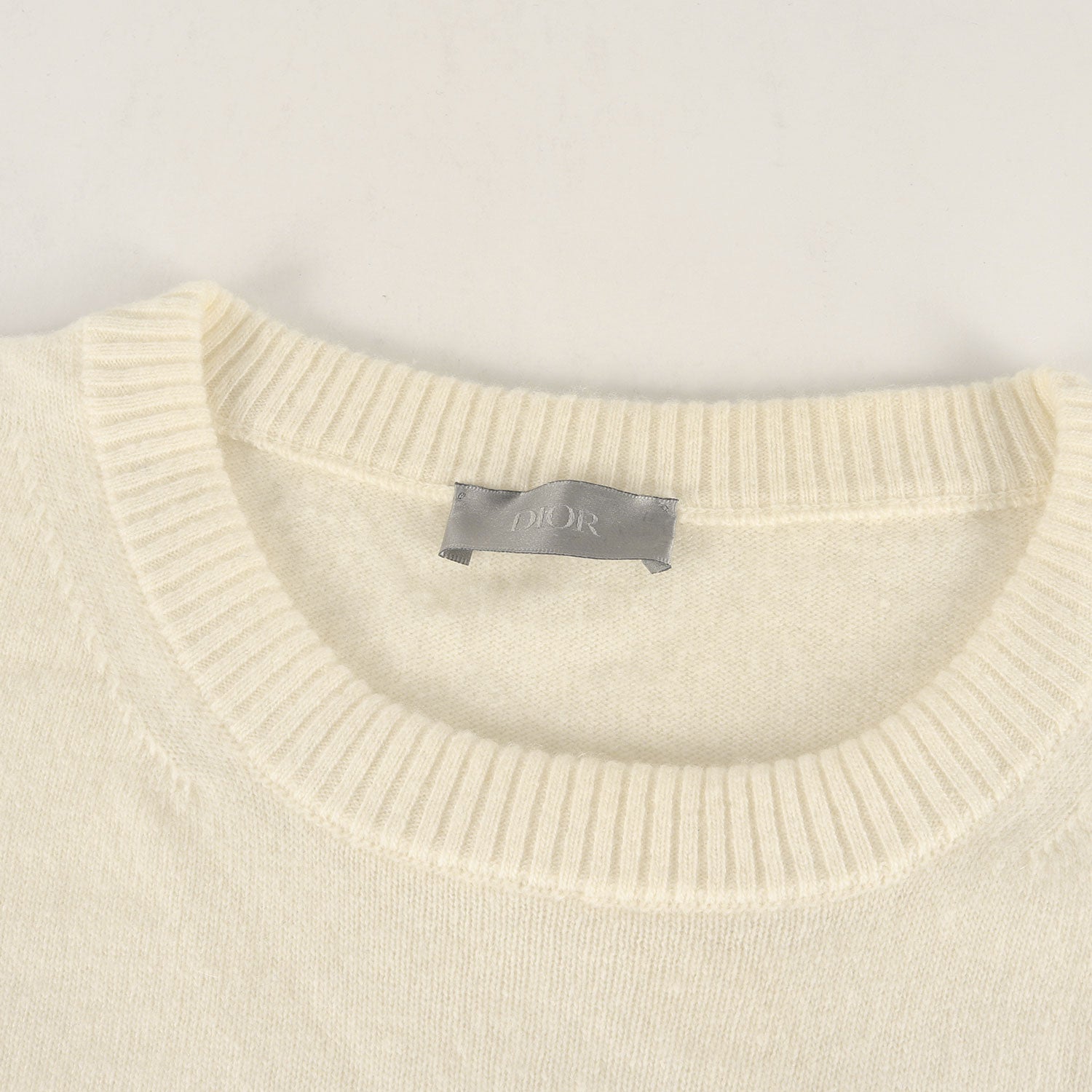 24SS DIOR 1947 ロゴ刺繍 カシミヤ ウール クルーネック ニット