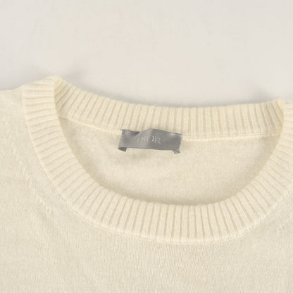 24SS DIOR 1947 ロゴ刺繍 カシミヤ ウール クルーネック ニット