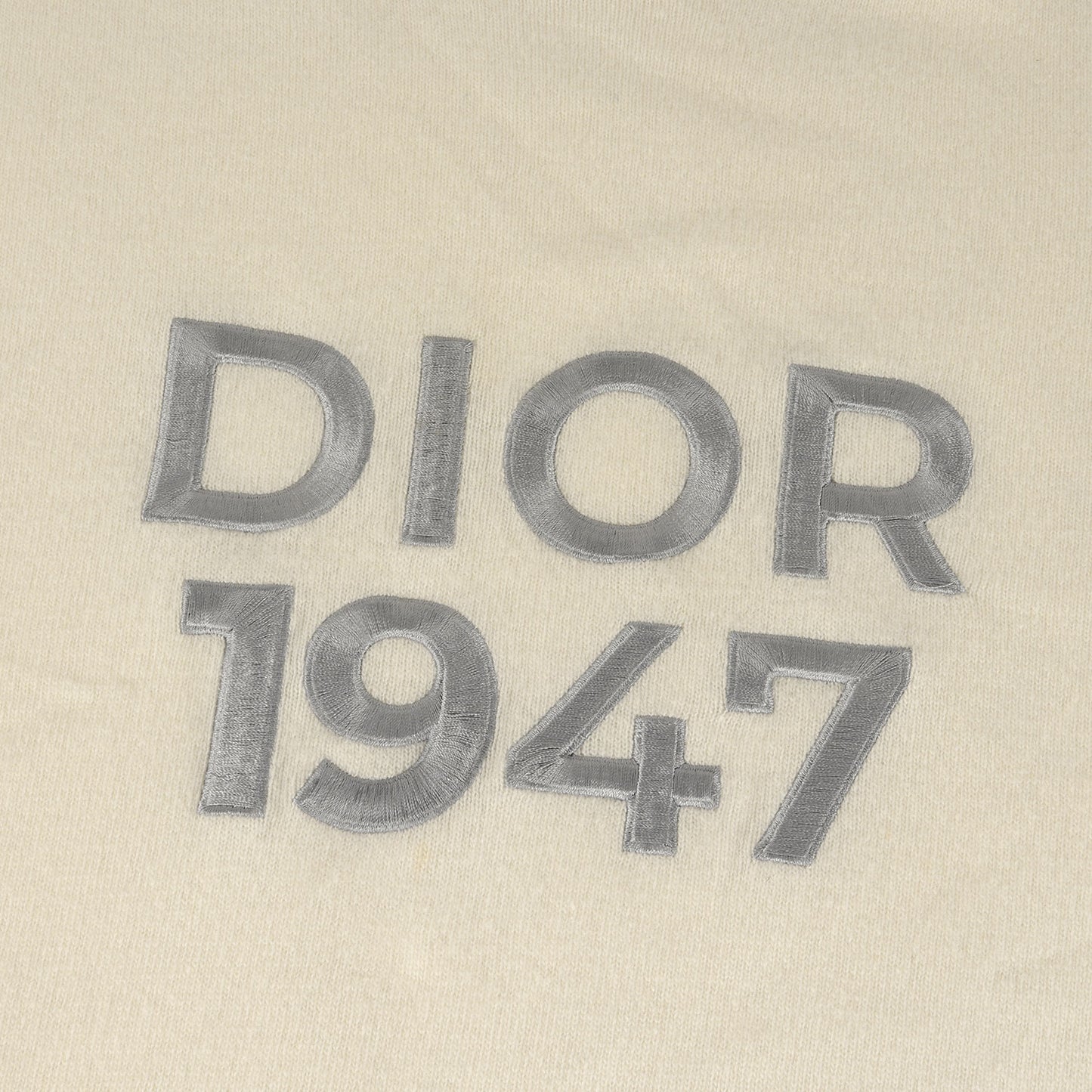 24SS DIOR 1947 ロゴ刺繍 カシミヤ ウール クルーネック ニット