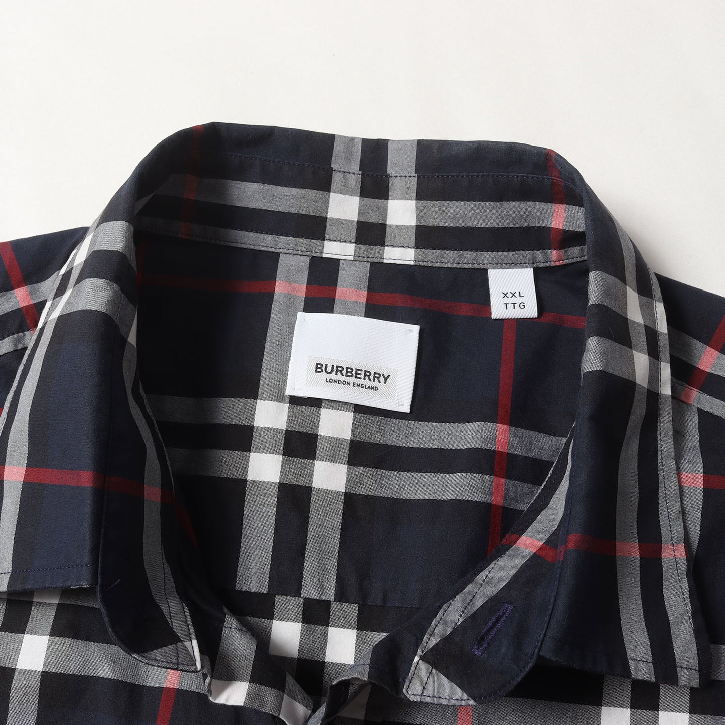 ノバチェック コットン ボタンシャツ (Burberry Vintage Check Cotton Shirt)