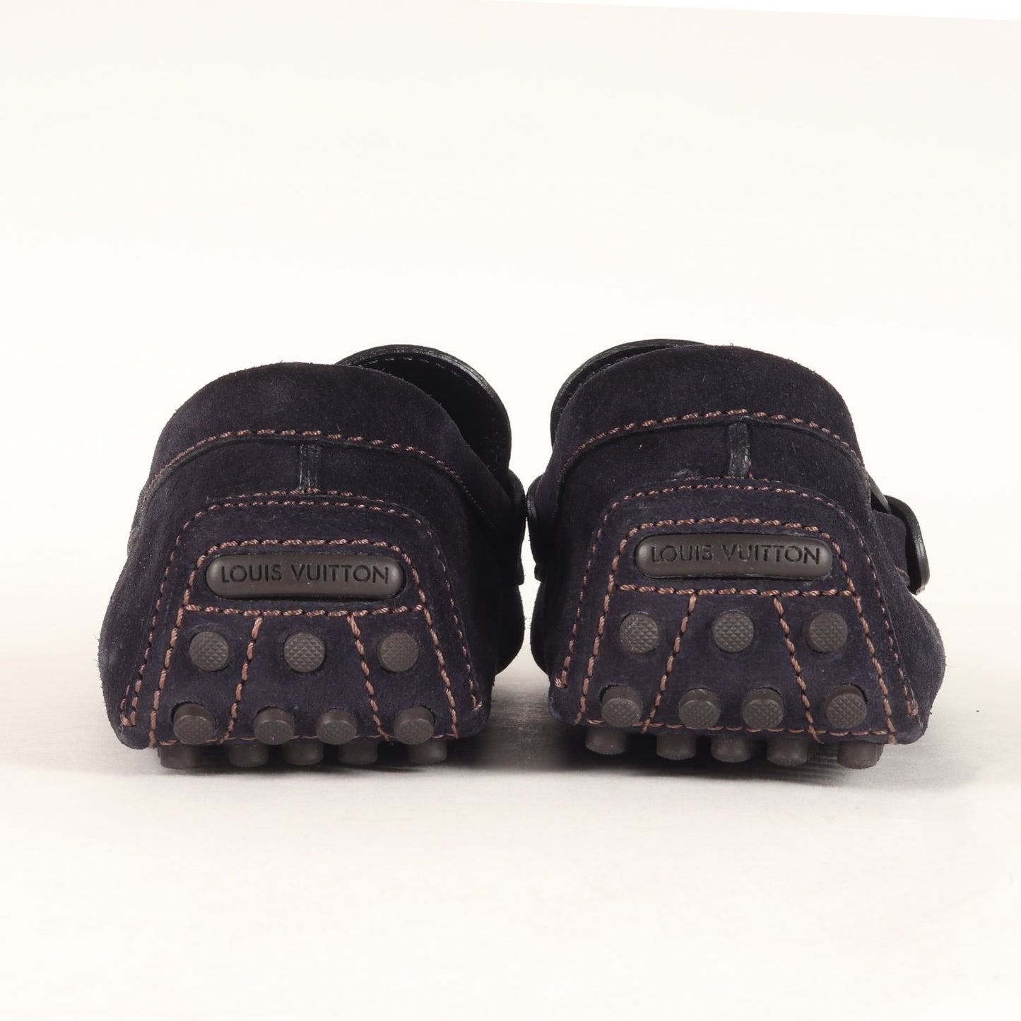 ロゴ刻印 スウェード ドライビング シューズ イタリア製