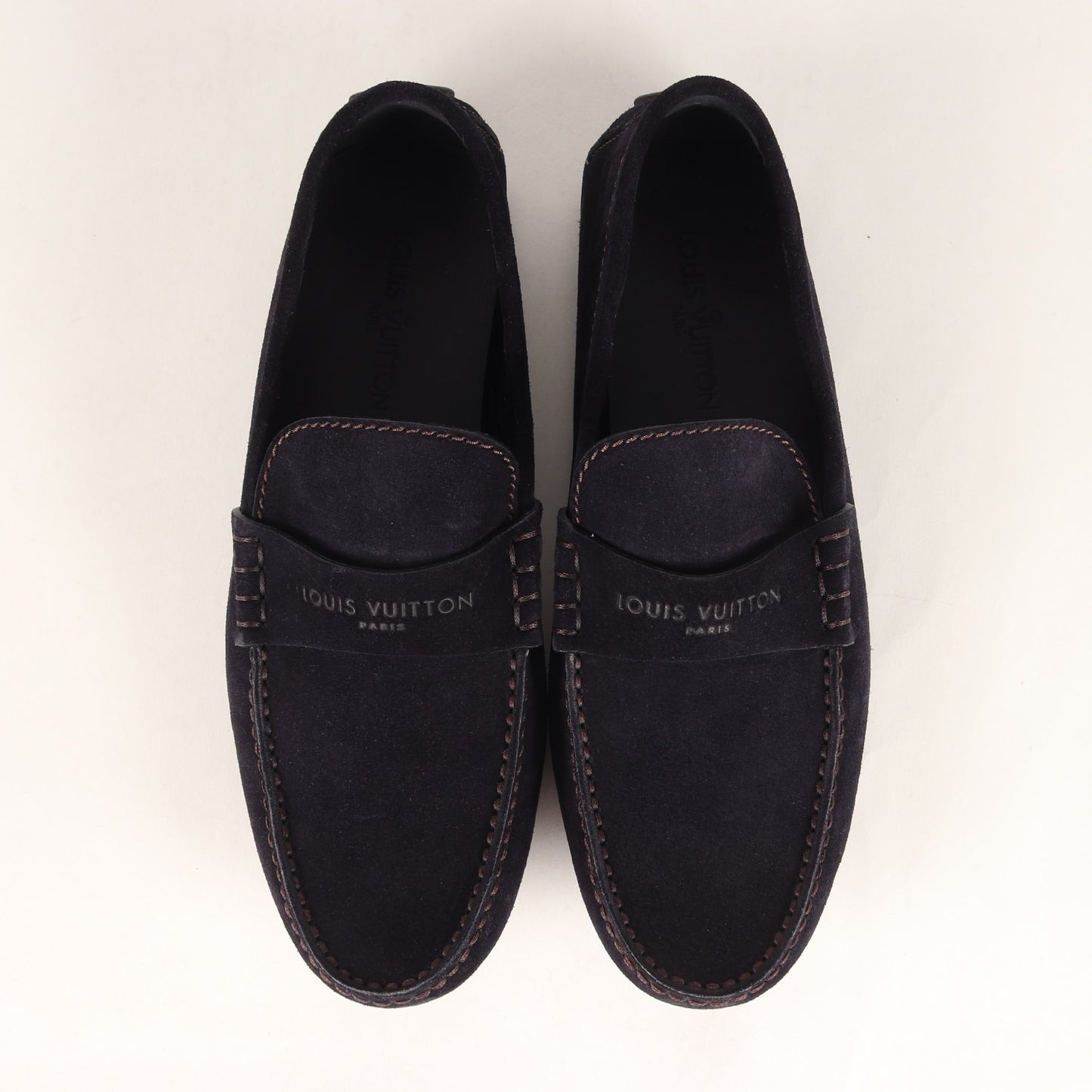 ロゴ刻印 スウェード ドライビング シューズ イタリア製