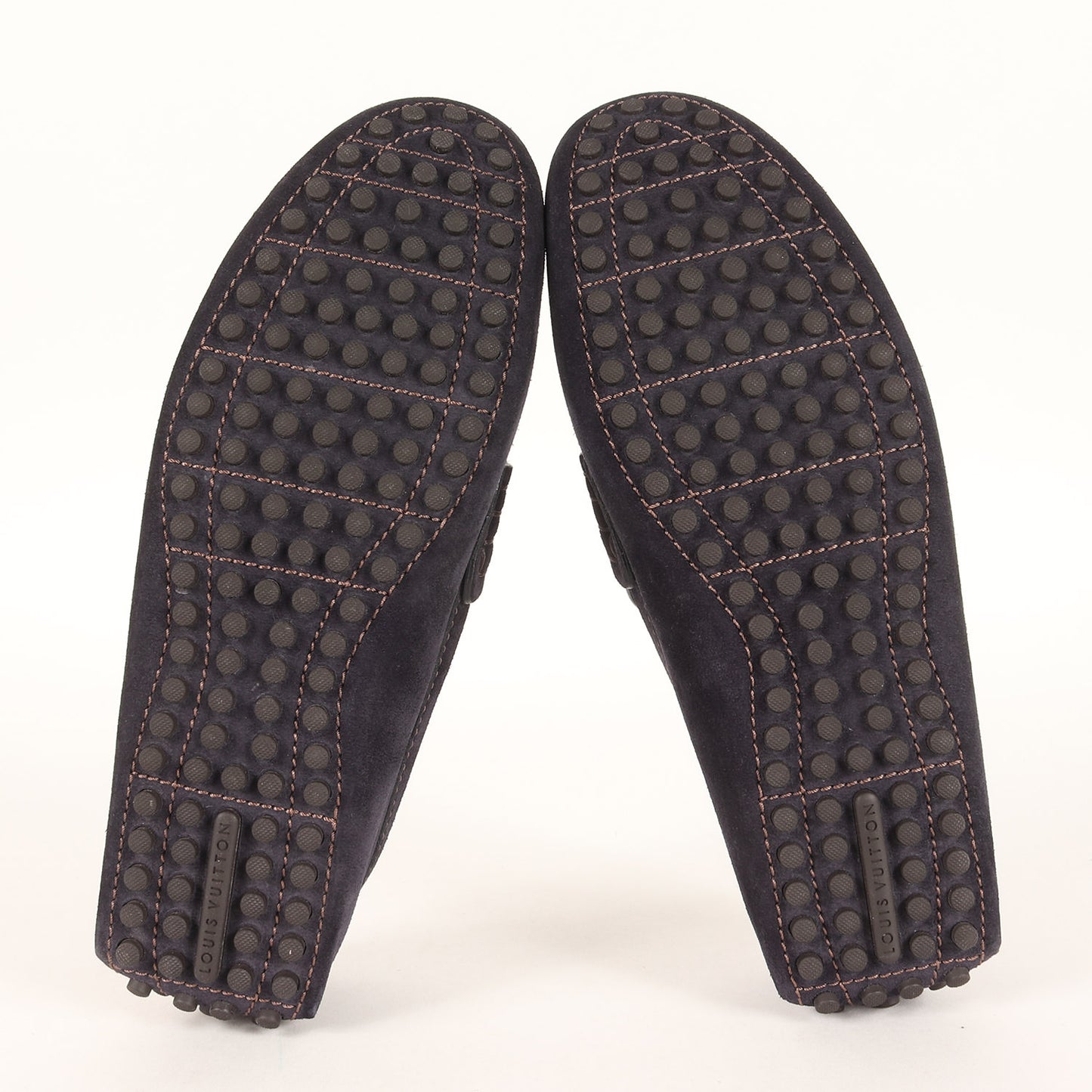 ロゴ刻印 スウェード ドライビング シューズ イタリア製