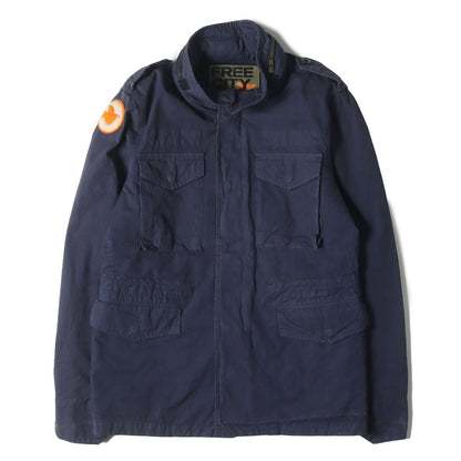 ワッペン付き M-65 バックサテン ミリタリー フィールドジャケット (M-65 BACK SATEEN FIELD JACKET)
