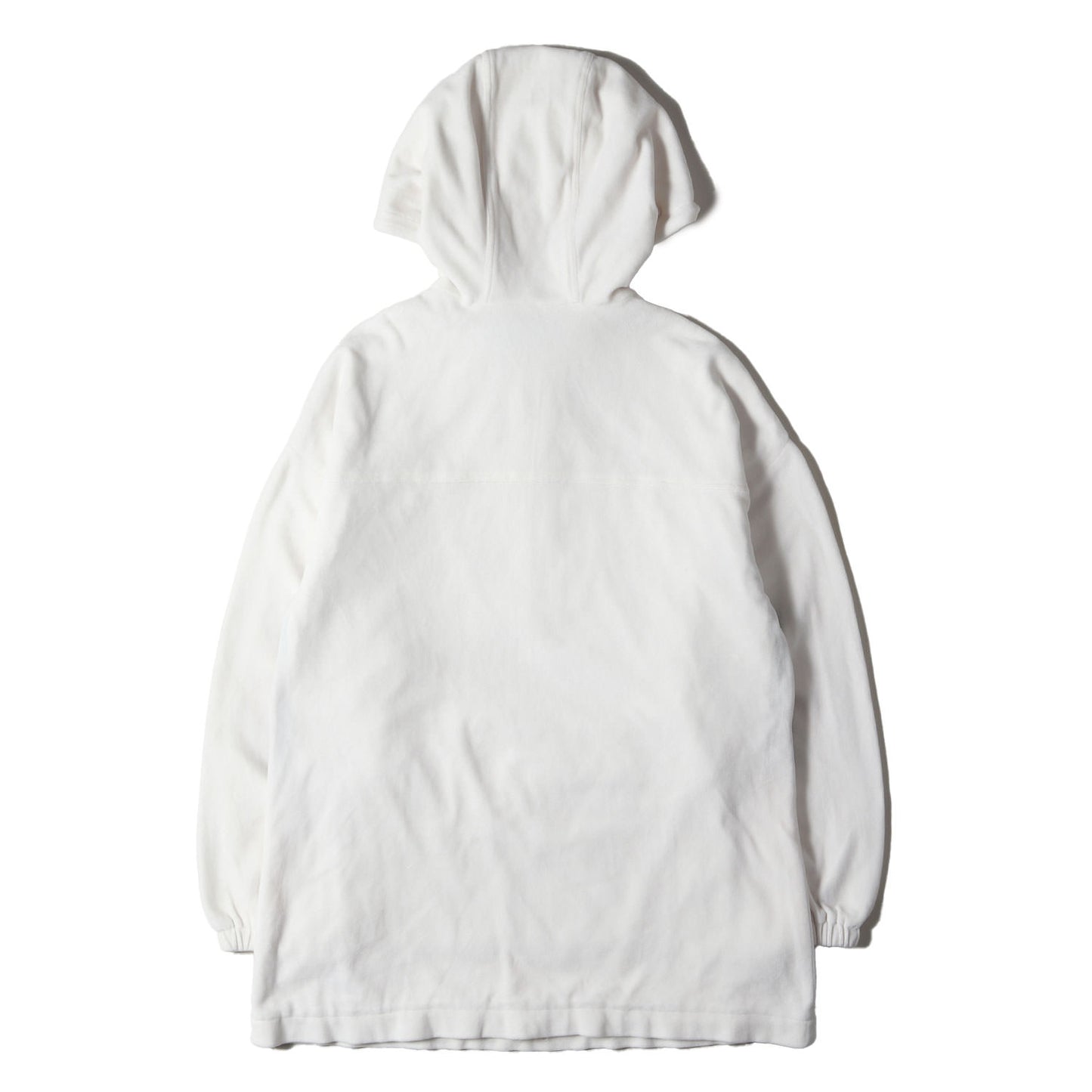 [近年モデル] ウェブ ストライプ ベロア ハーフジップ ドレス パーカー (COTTON CHENILLE DRESS)