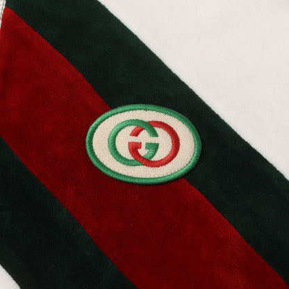 [近年モデル] ウェブ ストライプ ベロア ハーフジップ ドレス パーカー (COTTON CHENILLE DRESS)