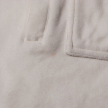 [近年モデル] ウェブ ストライプ ベロア ハーフジップ ドレス パーカー (COTTON CHENILLE DRESS)