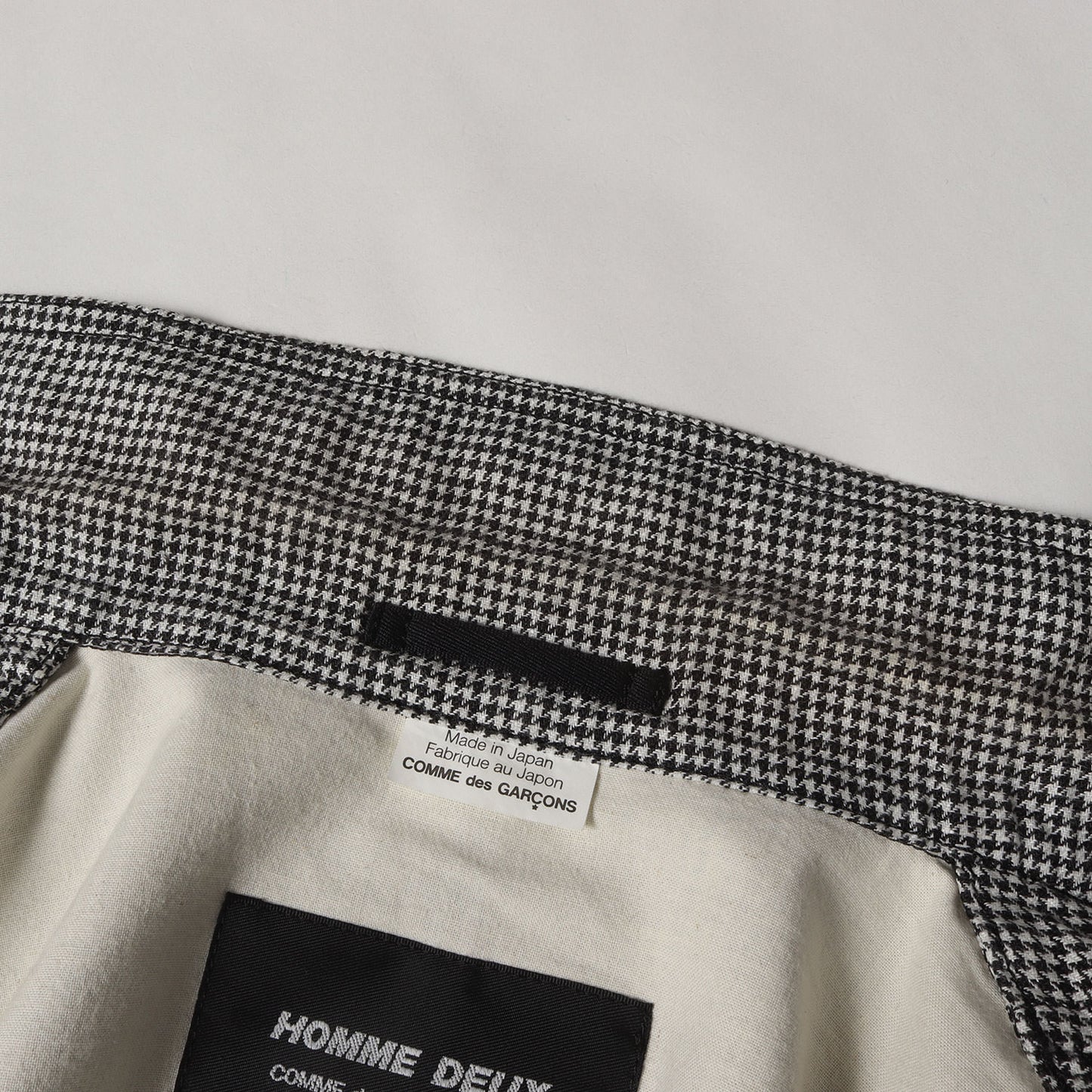 洗い加工 グレンチェック リネン ノッチドラペル 2B テーラードジャケット 2012年製 DK-J058