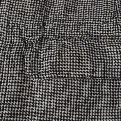 洗い加工 グレンチェック リネン ノッチドラペル 2B テーラードジャケット 2012年製 DK-J058