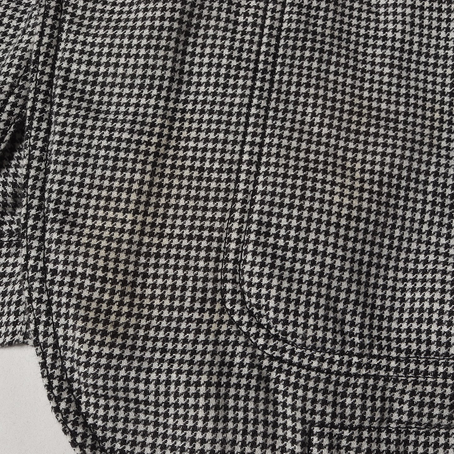 洗い加工 グレンチェック リネン ノッチドラペル 2B テーラードジャケット 2012年製 DK-J058