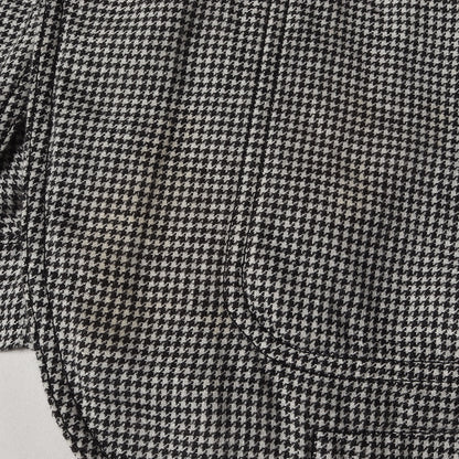 洗い加工 グレンチェック リネン ノッチドラペル 2B テーラードジャケット 2012年製 DK-J058