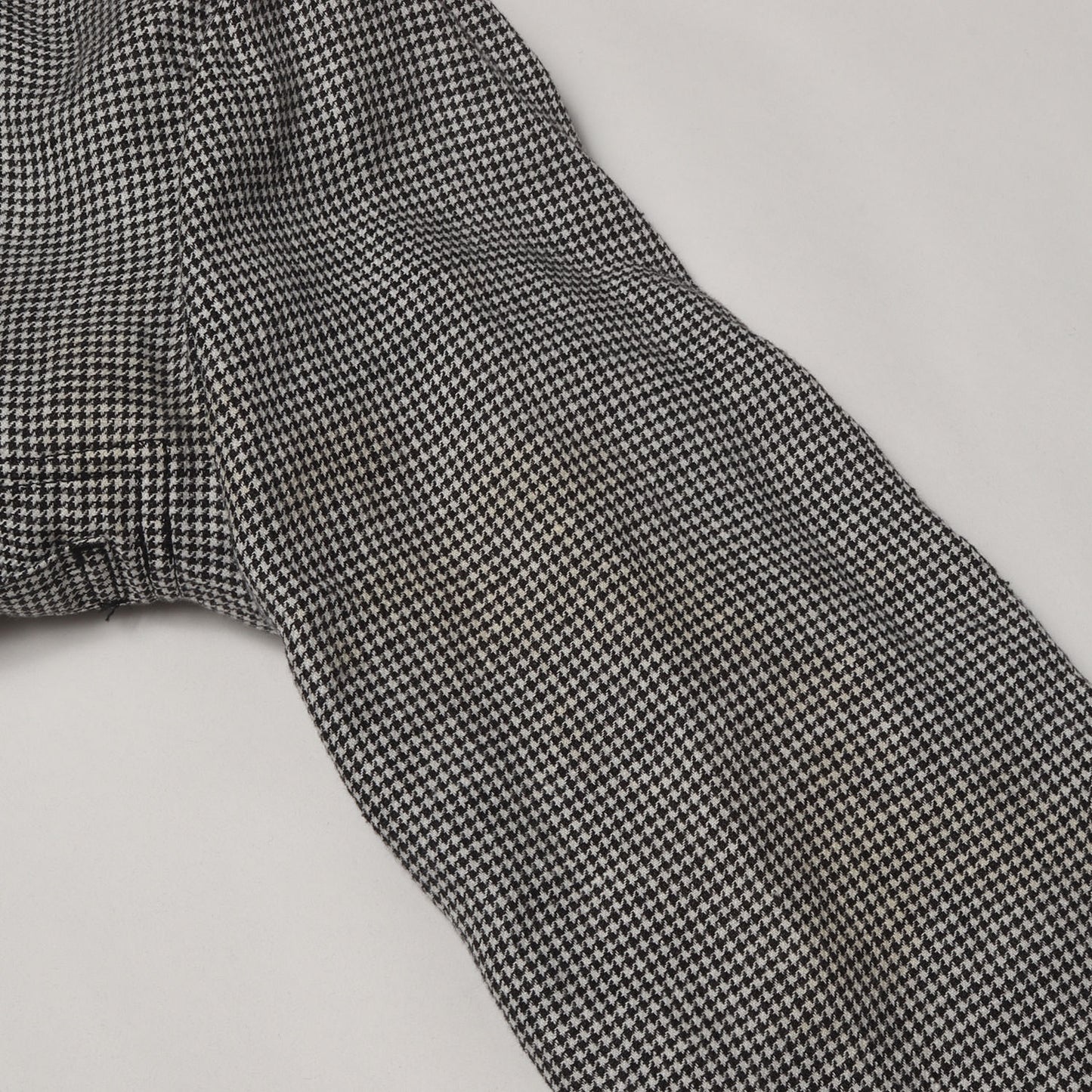 洗い加工 グレンチェック リネン ノッチドラペル 2B テーラードジャケット 2012年製 DK-J058