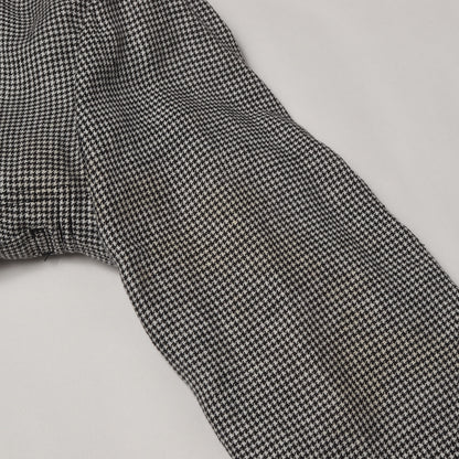 洗い加工 グレンチェック リネン ノッチドラペル 2B テーラードジャケット 2012年製 DK-J058