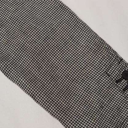 洗い加工 グレンチェック リネン ノッチドラペル 2B テーラードジャケット 2012年製 DK-J058