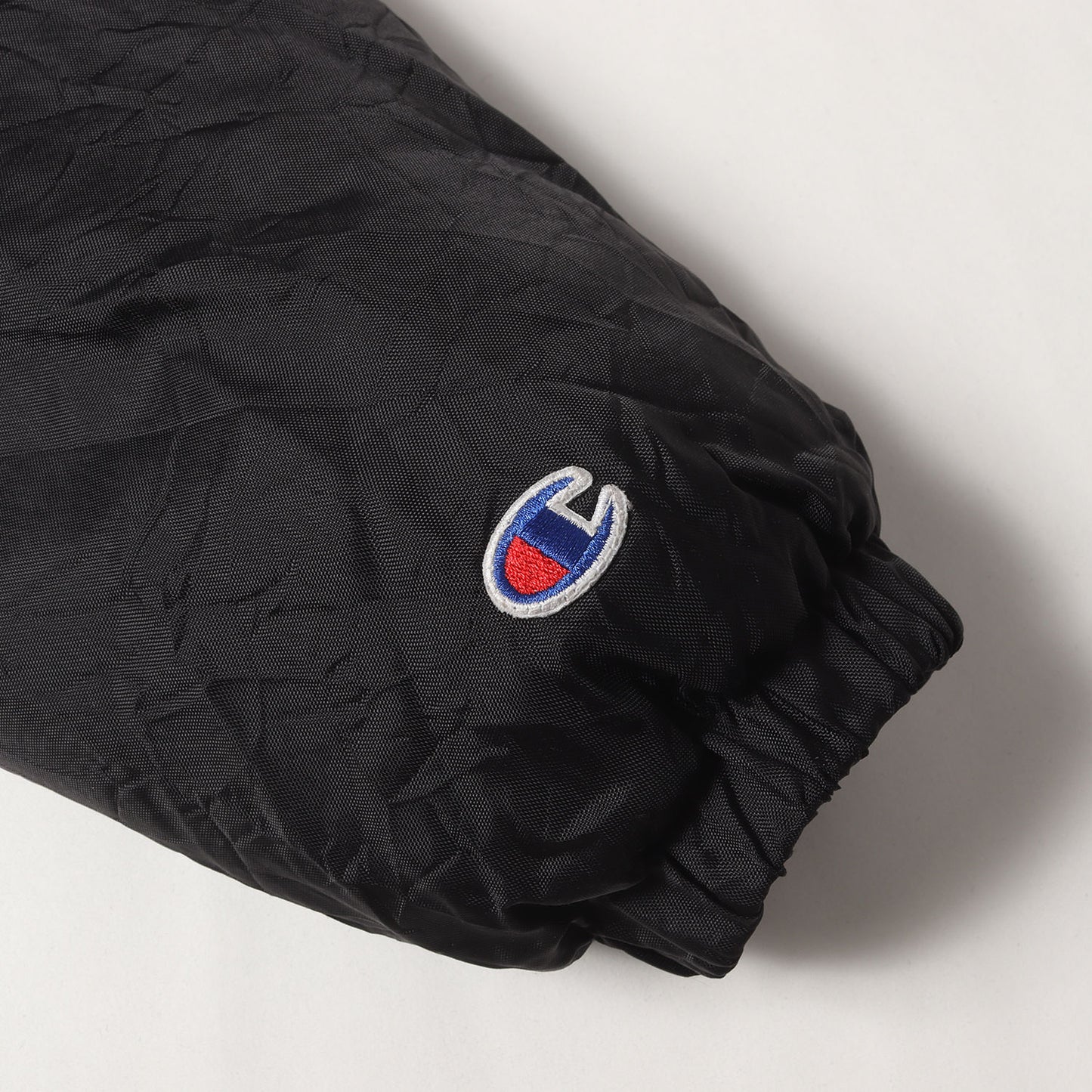 17AW ×Champion ボア裏地 フードロゴパッチ フーデッド フルジップ ナイロンジャケット (Sherpa Lined Hooded Jacket)