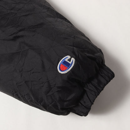 17AW ×Champion ボア裏地 フードロゴパッチ フーデッド フルジップ ナイロンジャケット (Sherpa Lined Hooded Jacket)