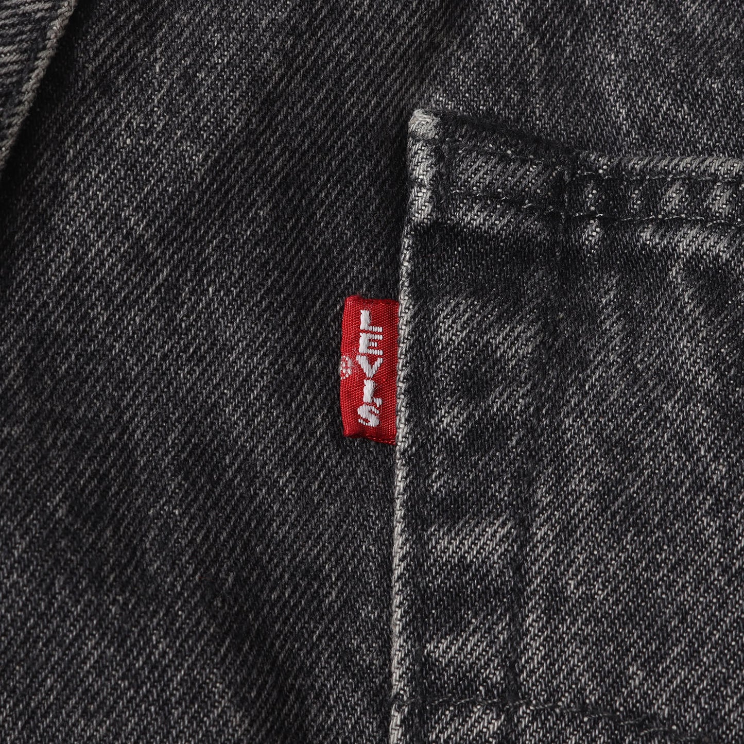 [35周年記念モデル] 25SS ×Levi’s トライアングル刺繍 501 Big E ブラック デニムパンツ